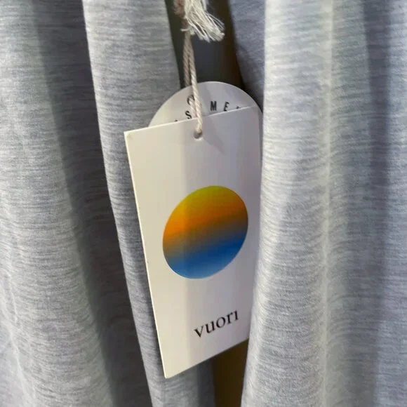 NEW Vuori Womens Long Sleeve Lux Crew Performance Tee NWT XL Platinum Heather - Picture 4 of 10